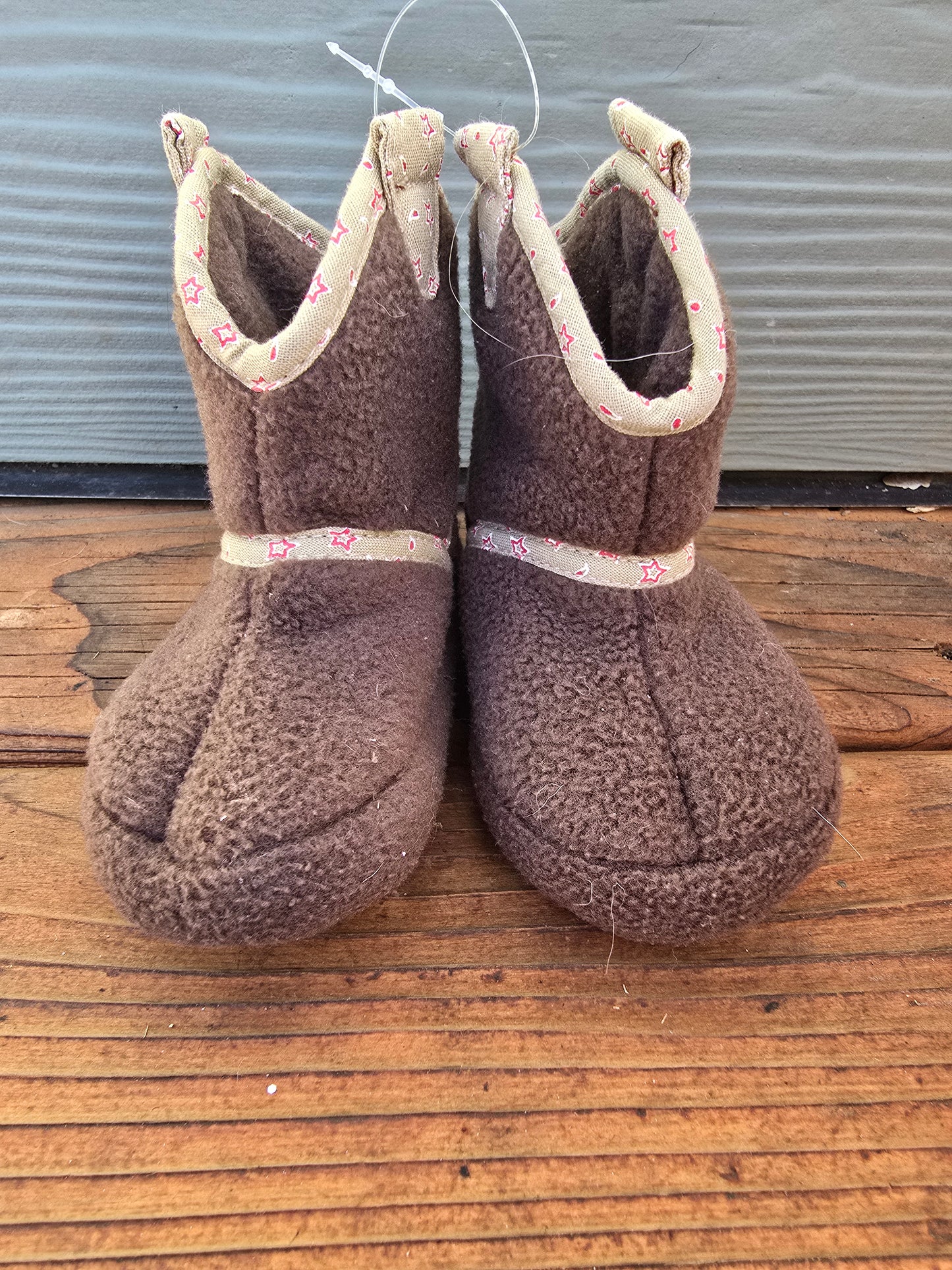 Cowboy Boot Slipper Booties-3INF