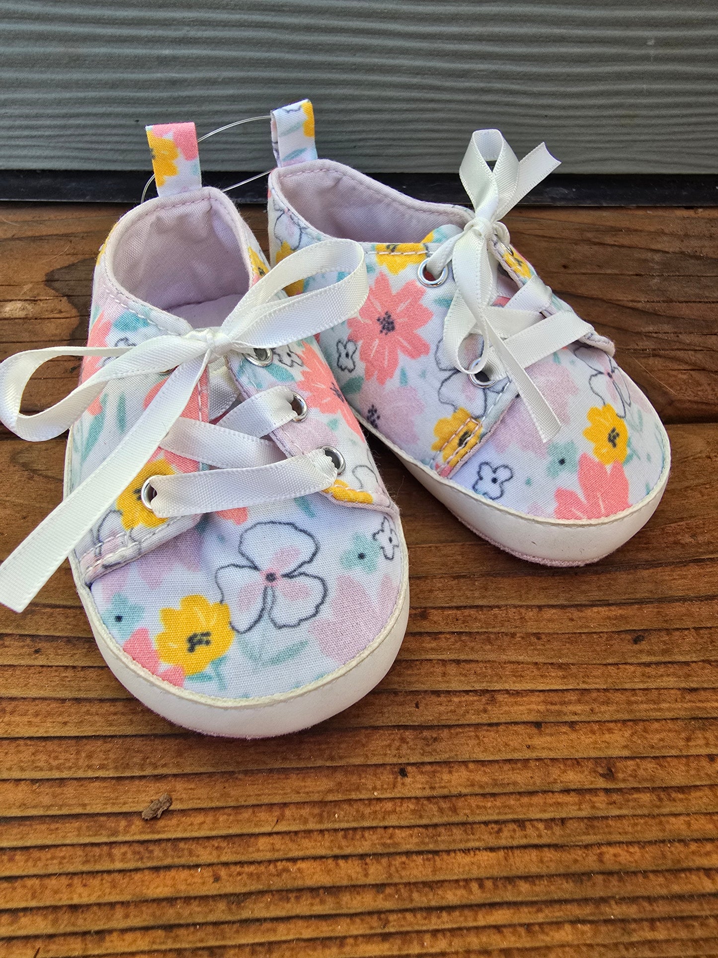 Child Of Mine Floral Tennis Shoes-1INF