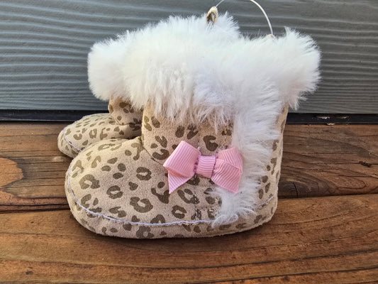 Child Of Mine Leopard Booties-1INF