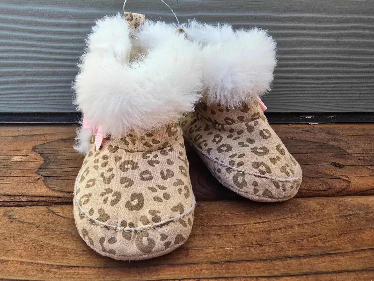 Child Of Mine Leopard Booties-1INF