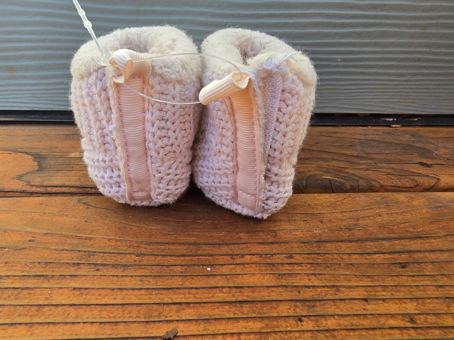 Knit Fleece Booties-1INF