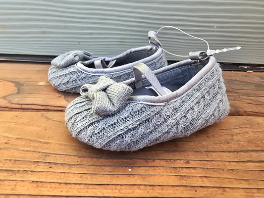 Carter's Gray Knit Flats-3INF