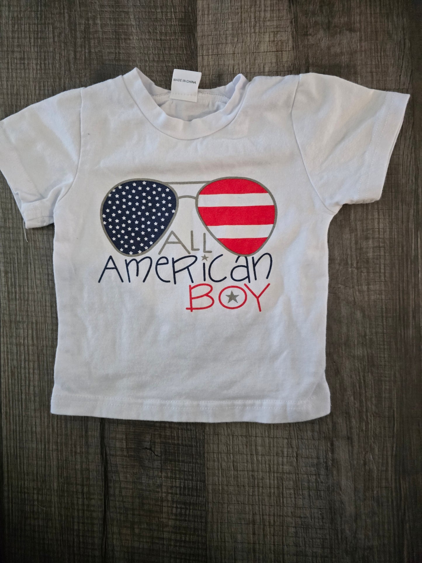 All American Boy T-shirt-6/9M