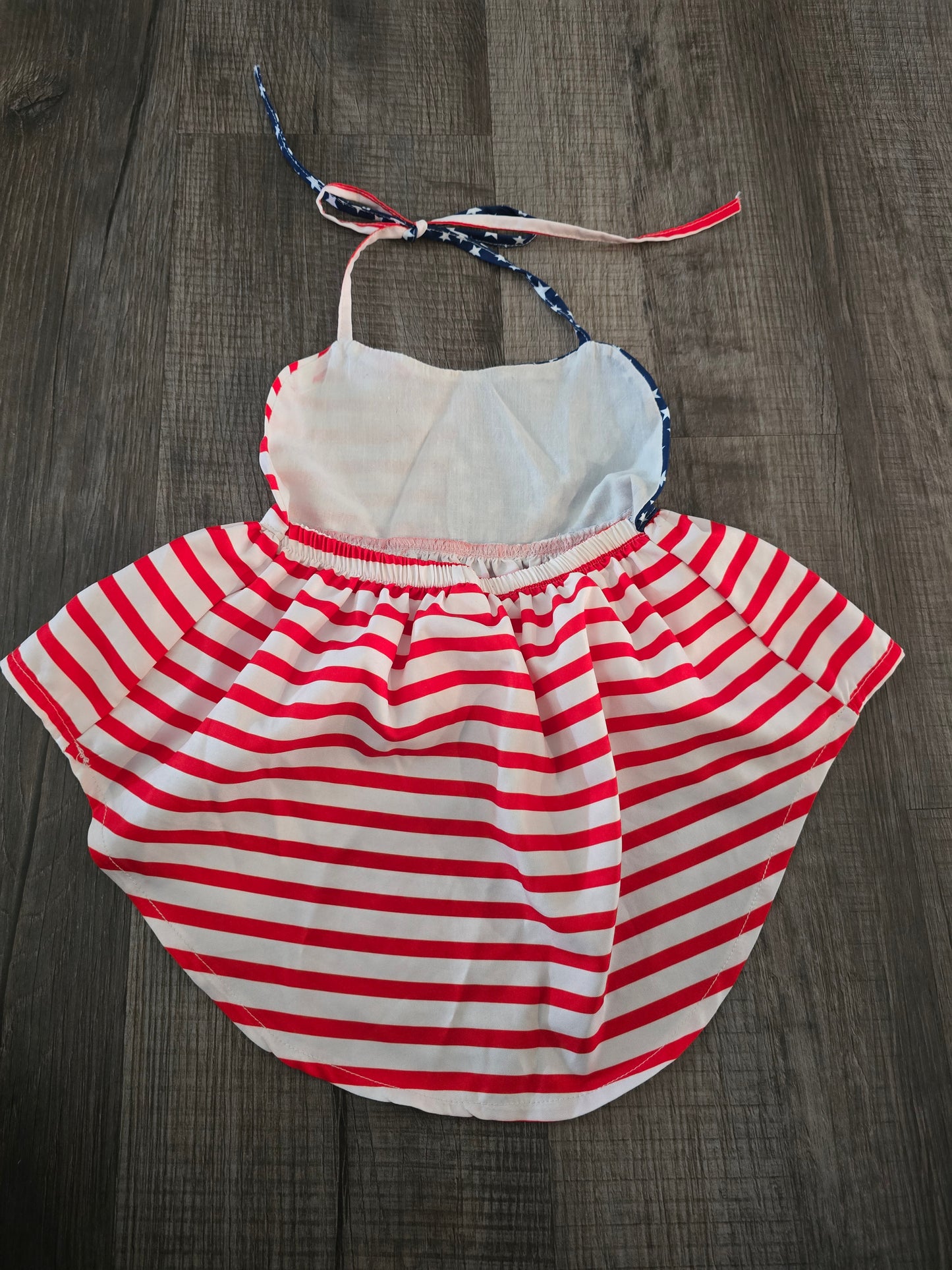 Halter-Top American Flag Shirt-1/2T