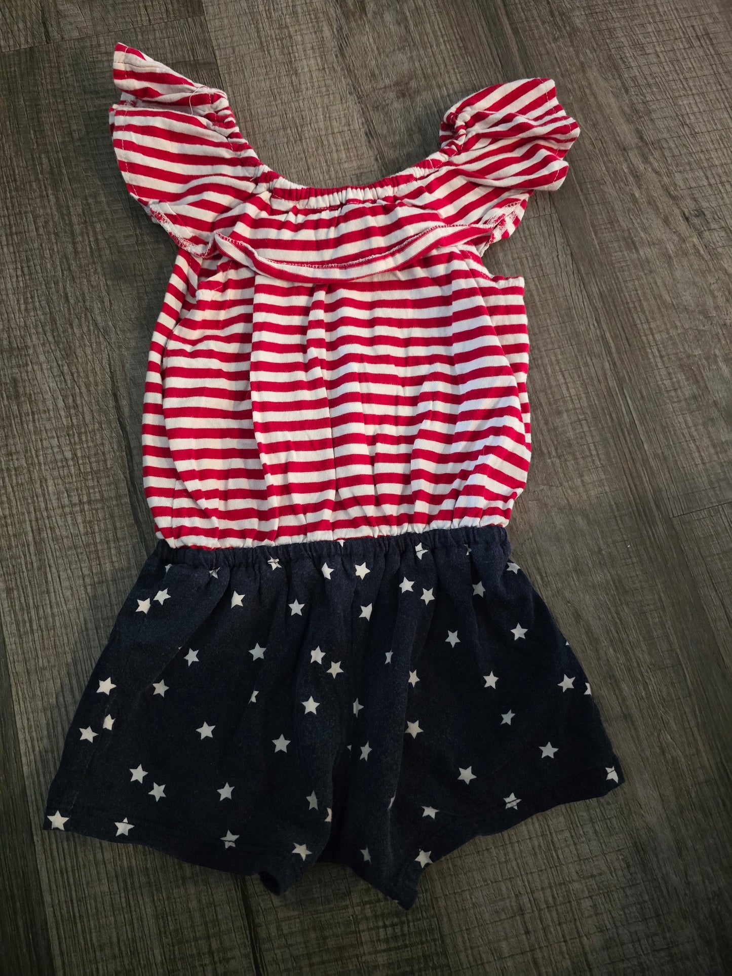 The Children's Place American Flag Romper-2T