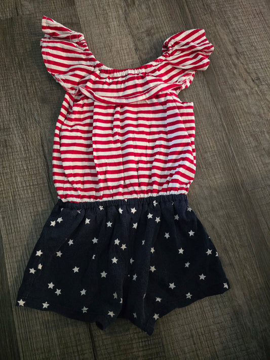 The Children's Place American Flag Romper-2T