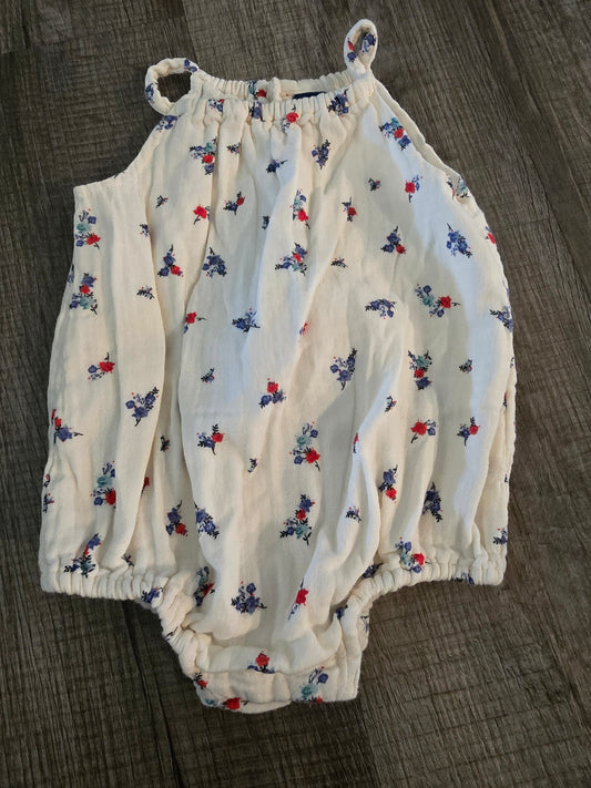 Old Navy Floral Onesie-6/12M