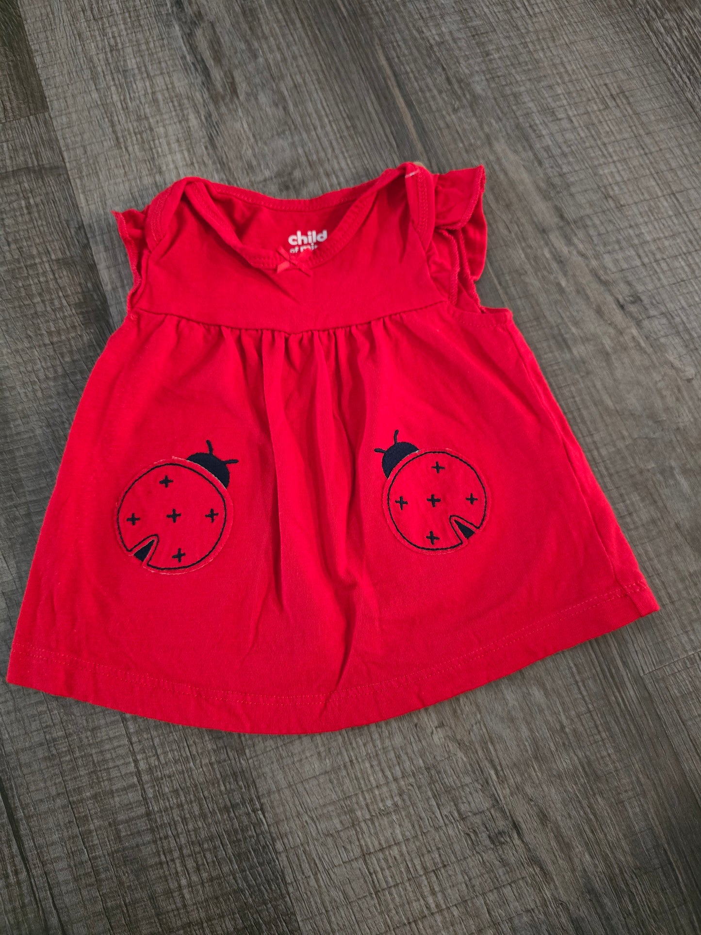 Child of Mine Ladybug Dress-0/3M