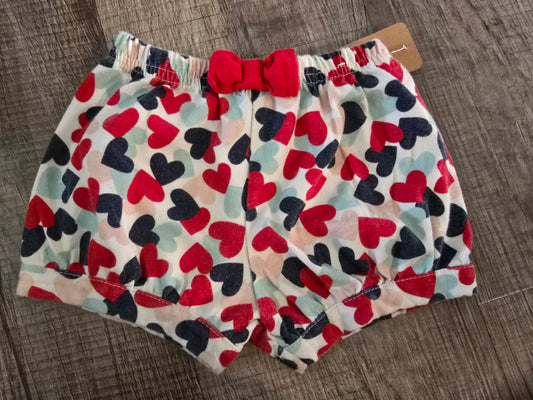 Garanimals Heart Pull-On Shorts-12M