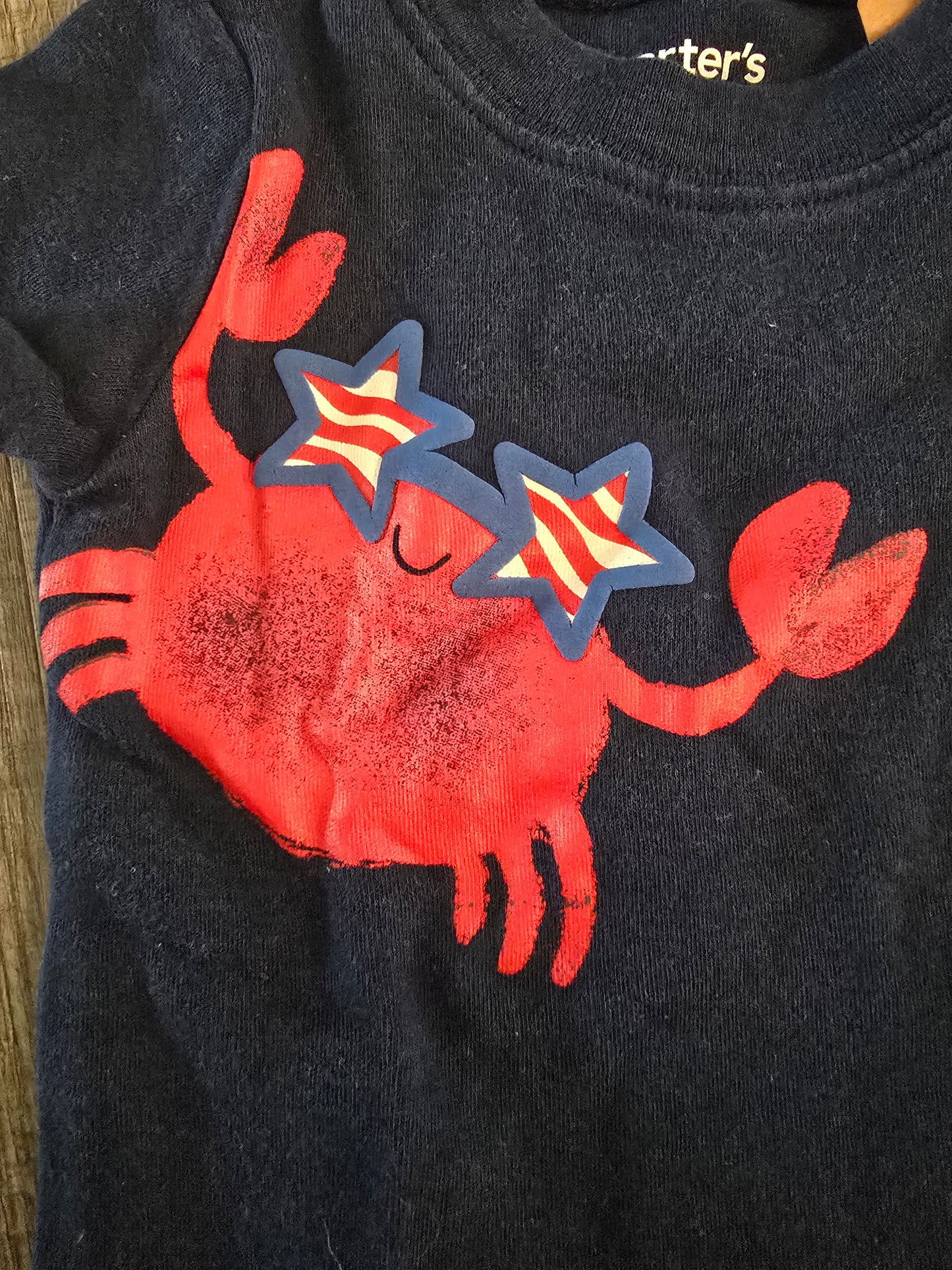 Carter's Crab Onesie-6/9M