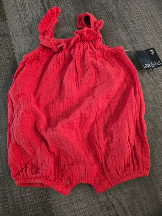 NWT Okie Dokie Red Jumper-3M