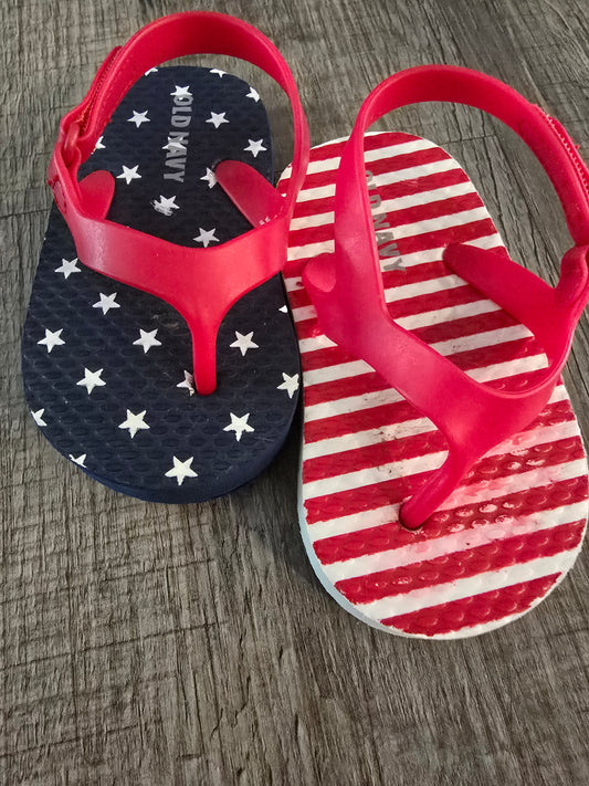 Old Navy Patriotic Flip Flops-4INF