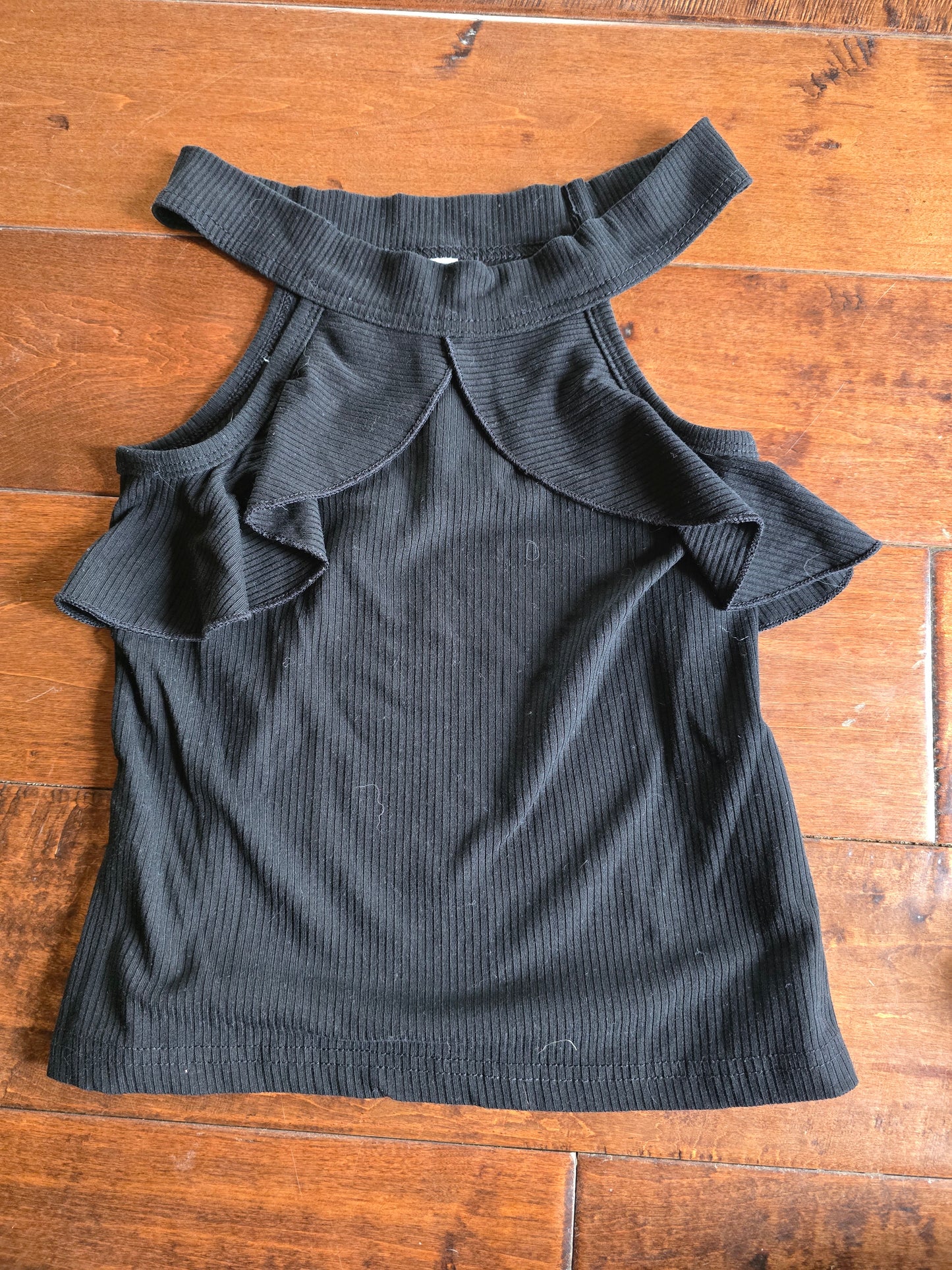 Halter Top Black Top-4T