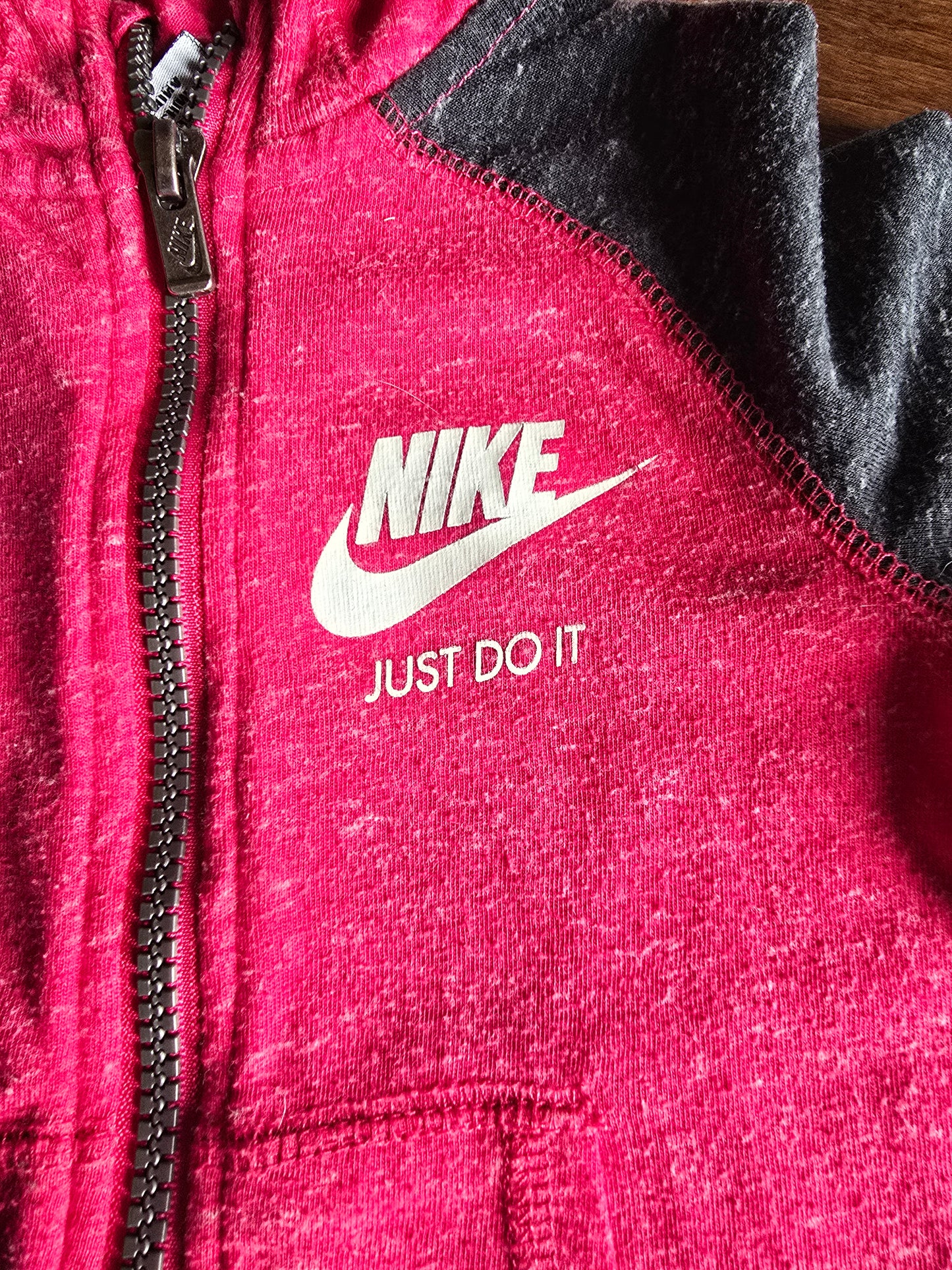 Nike Hot Pink Zip Up Hoodie Jacket-3T