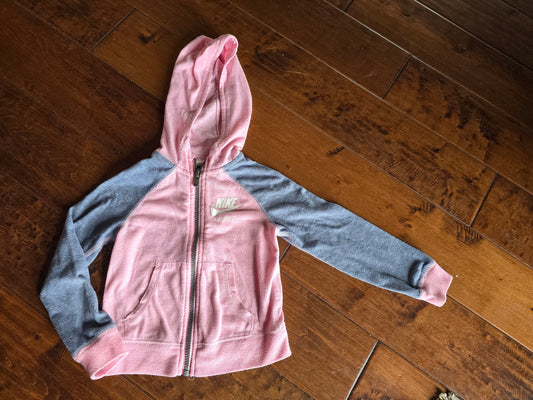 Nike Light Pink Zip Up Hoodie Jacket-3T