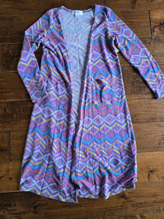 LuLaRoe Purple Duster-10