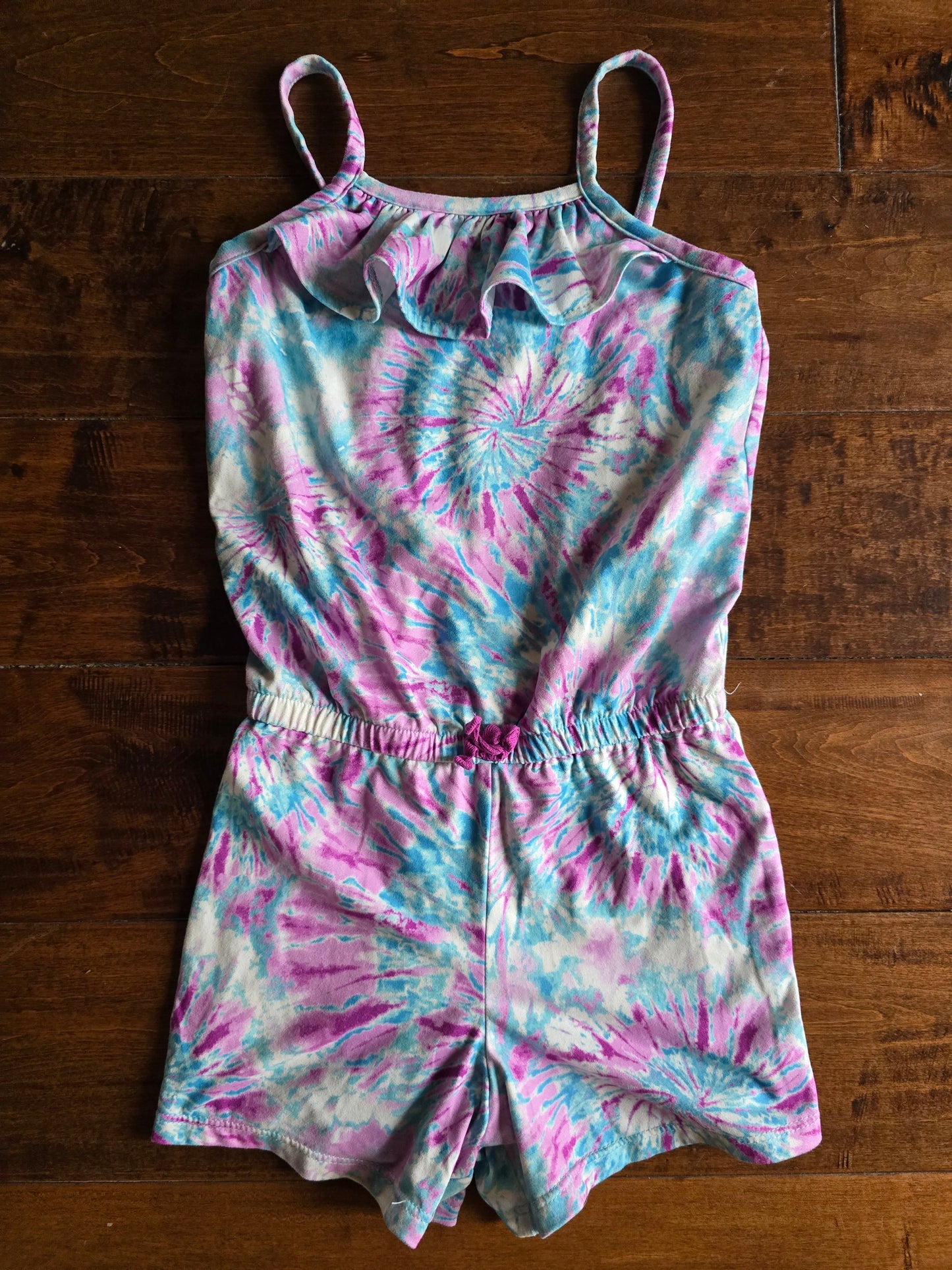 Wonder Nation Tie Die Romper-4T/5T