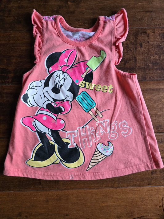 Disney Minnie Mouse Ice Cream Tank-4T