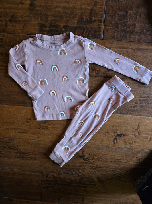 Petit Lem Rainbow Jammies Set-12M