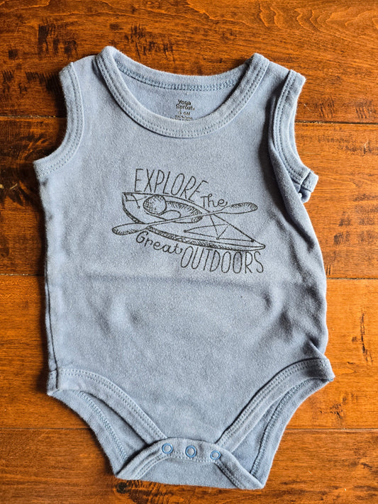 Yoga Sprouts Explore Tank Onesie-3/6M