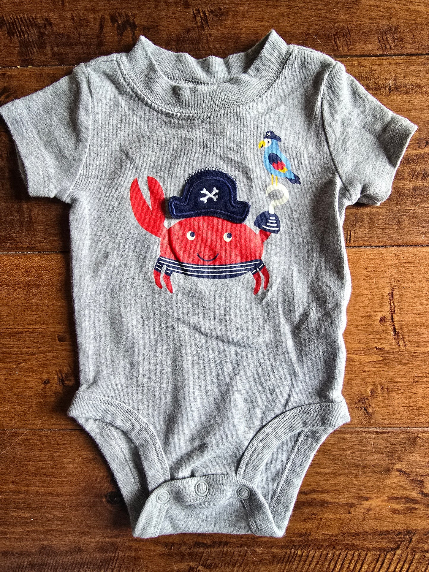 Carter's Pirate Crab Onesie-3M