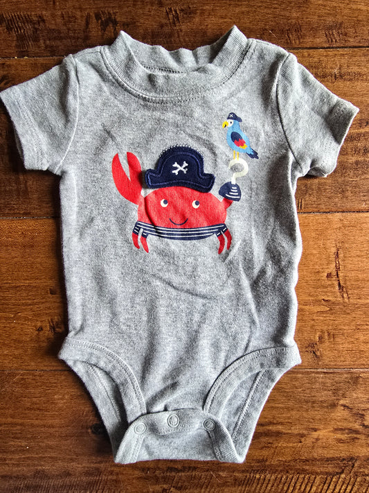Carter's Pirate Crab Onesie-3M