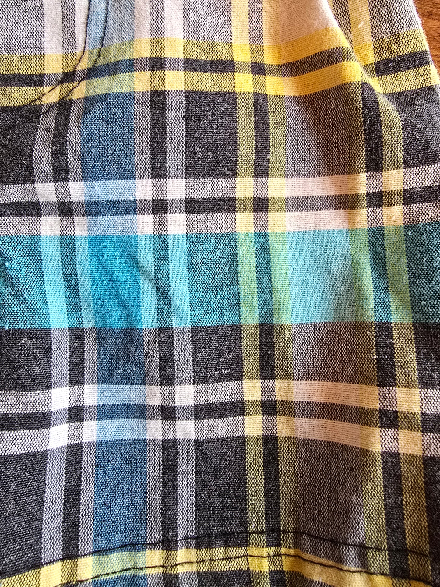 Batman Plaid Pull On Shorts-18M