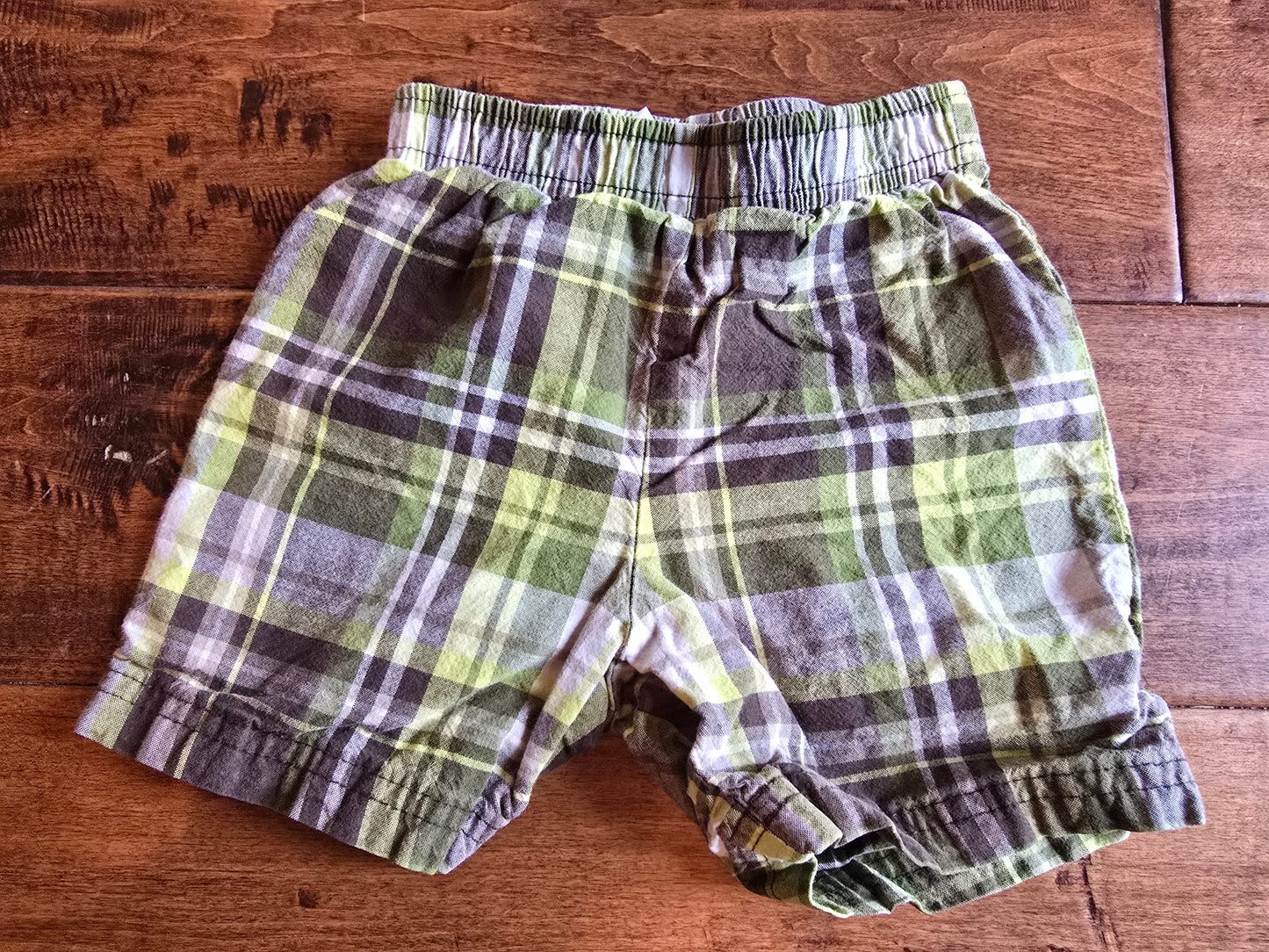 Carter's Plaid Pull On Shorts-18M