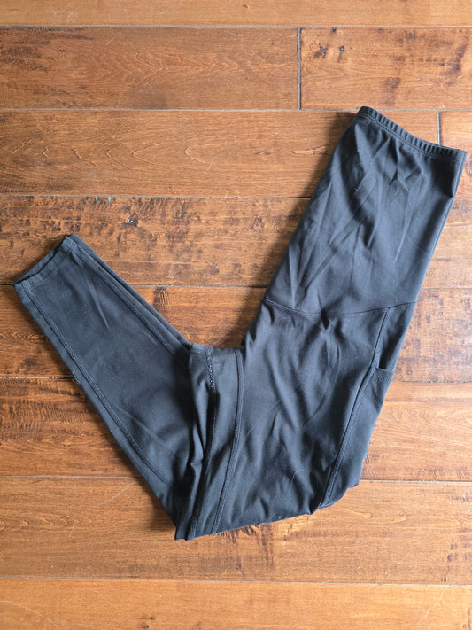 POSHDIVAH Maternity Capri Workout Leggings-M