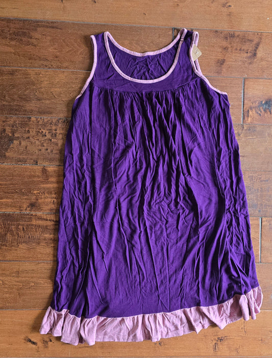 Two Tone Maternity Tank Dress-M/L