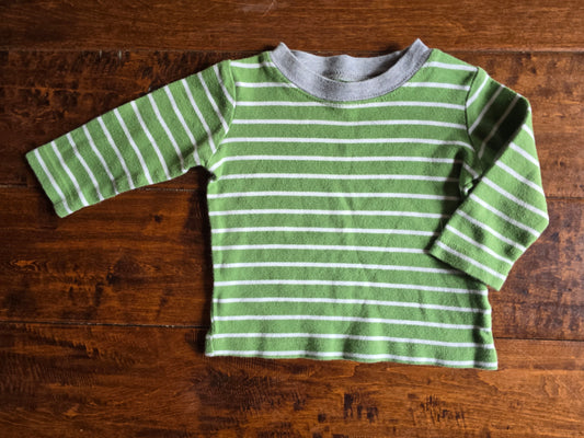 Carter's Green Stripe Shirt-6M