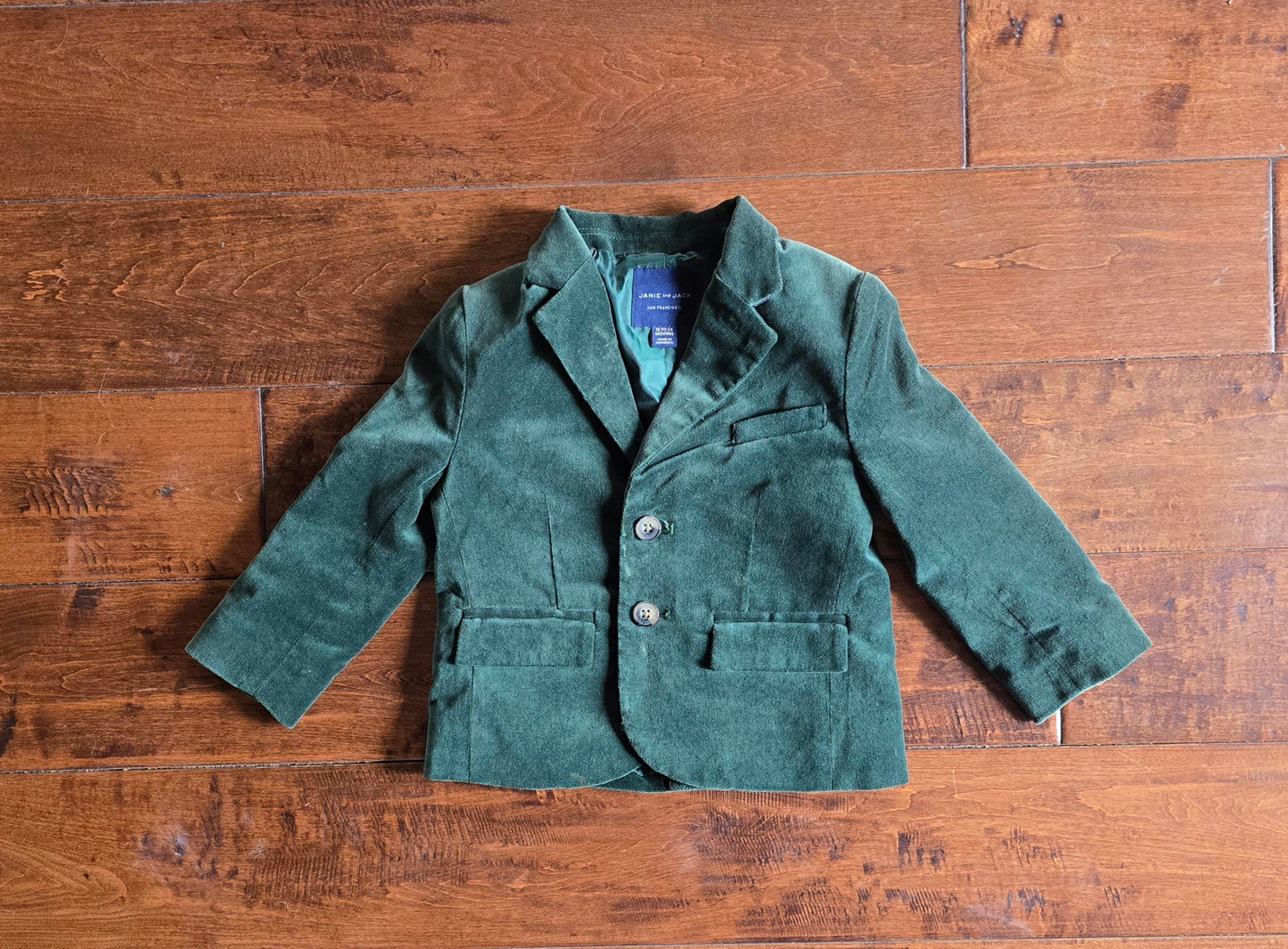 Janie&Jack The Velvet Party Blazer Set-18/24M