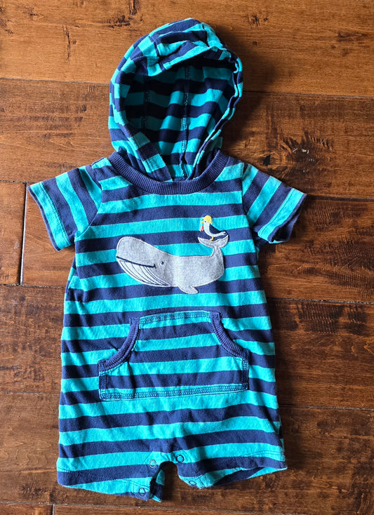 Carter's Whale Hooded Jumper-6M