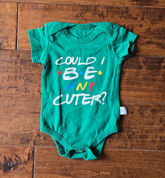 Cute Short Sleeve Onesie-3M