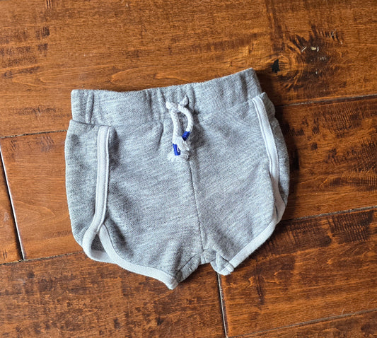 Cat&Jack Gray Cotton Pull On Shorts-3/6M