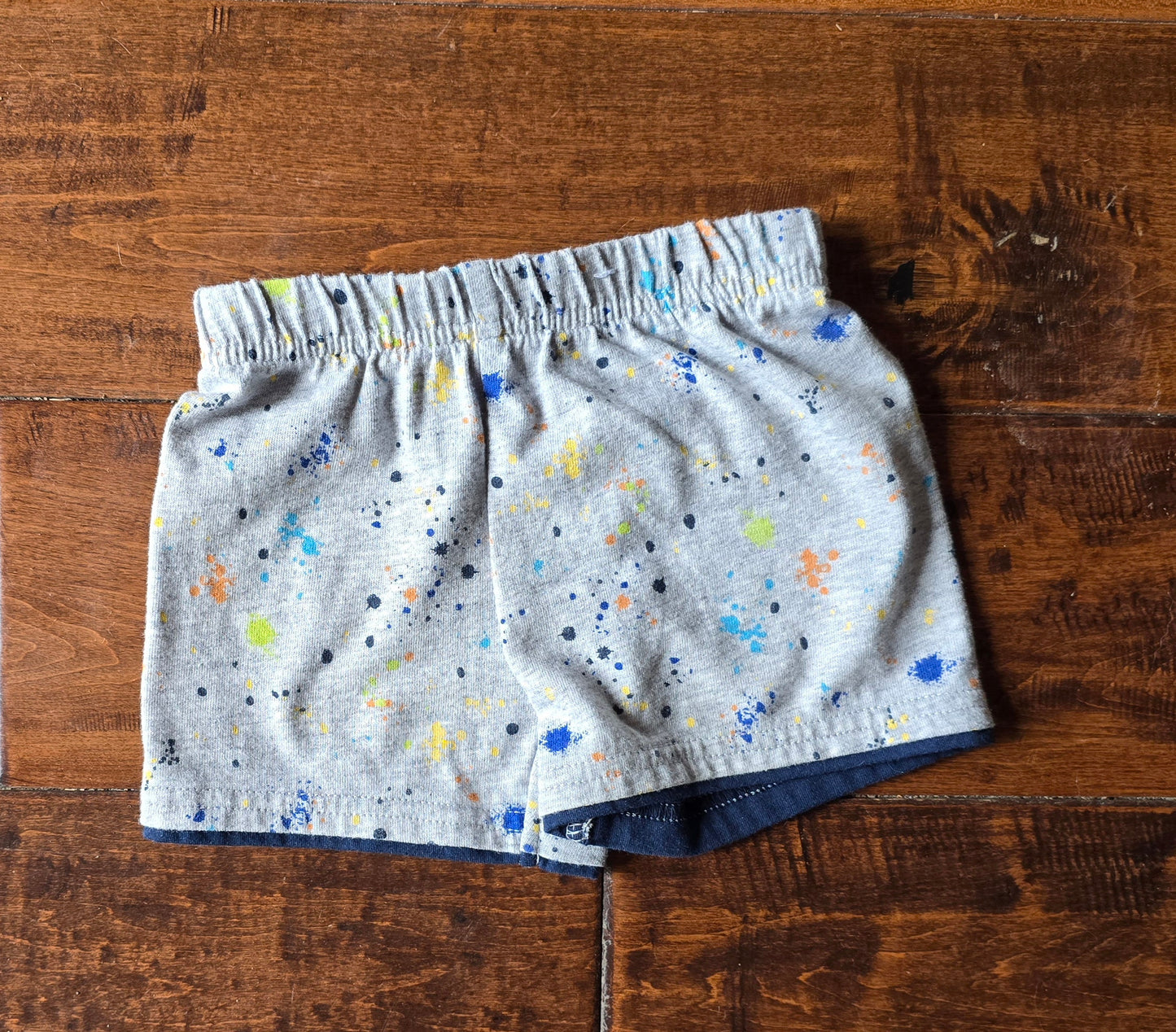 Garanimals Paint Splatter Cotton Pull On Shorts-3/6M