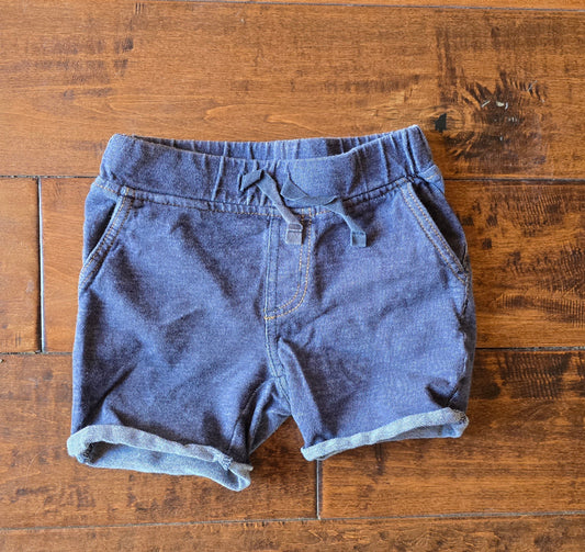 Tea Cotton Denim Pull On Shorts-12/18M