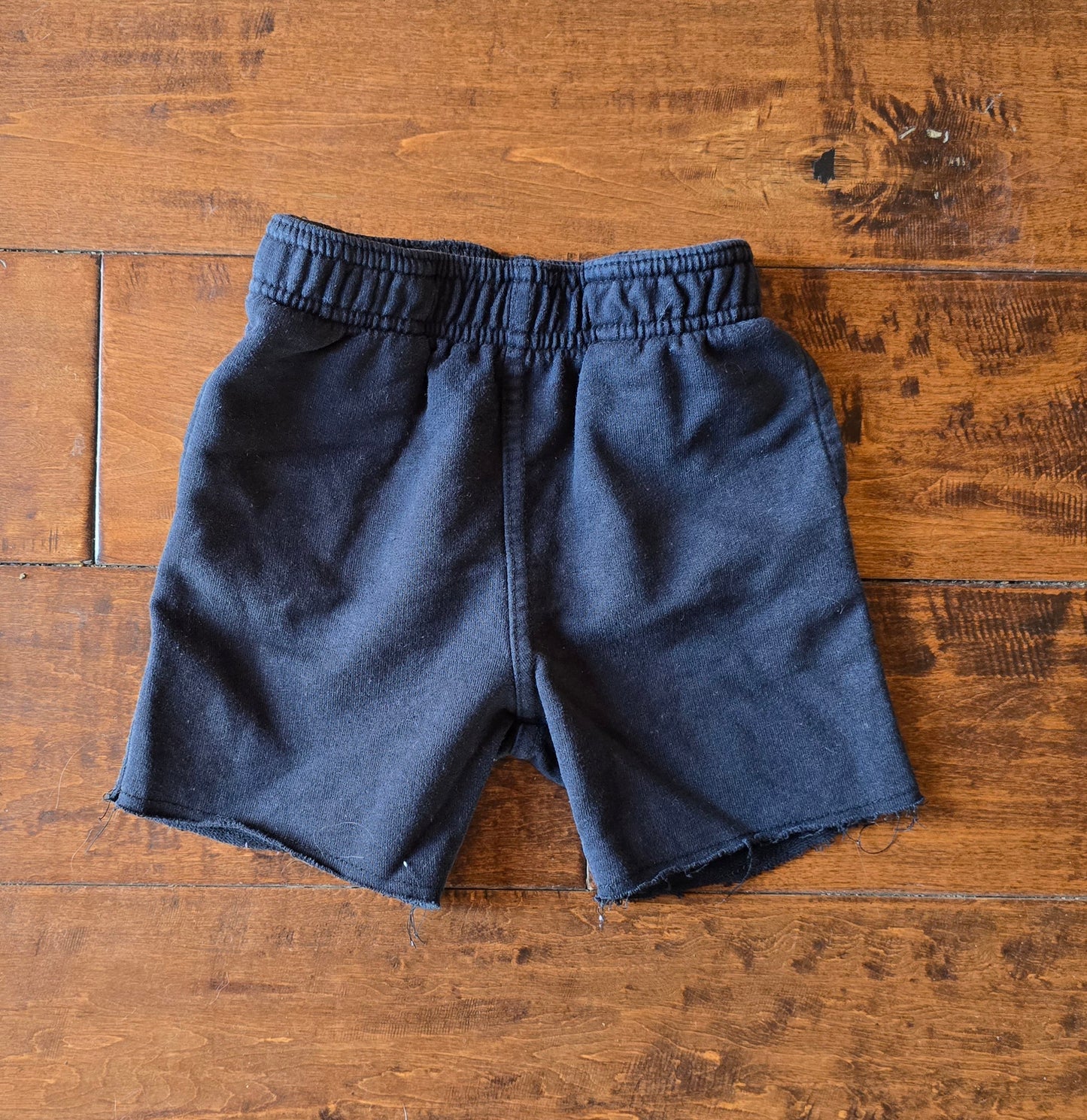 Kids Korner Black Cotton Pull On Shorts-24M