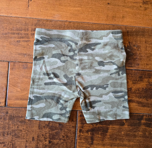 Camo Cotton Pull On Shorts-2T