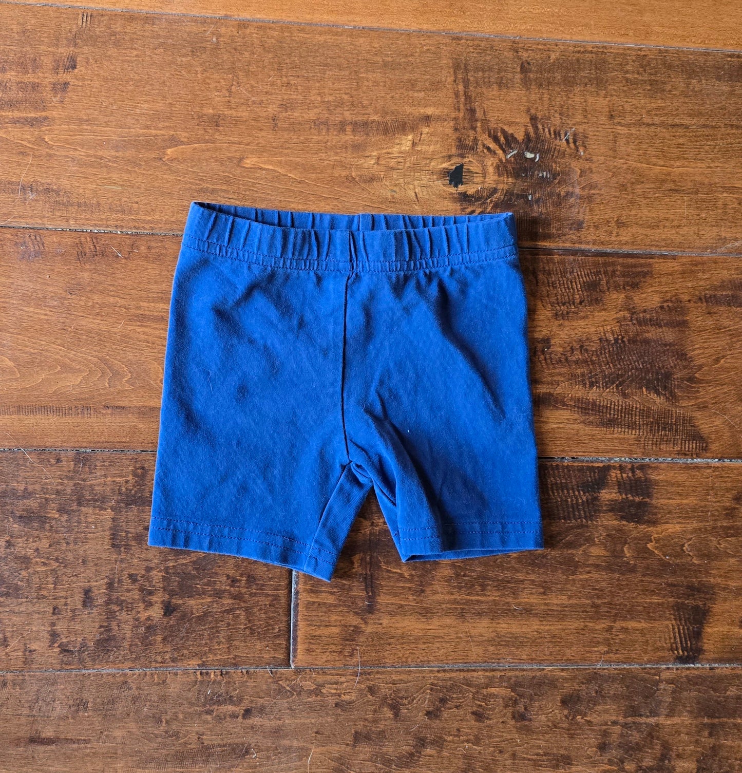 Carters Blue Cotton Pull On Shorts-3T