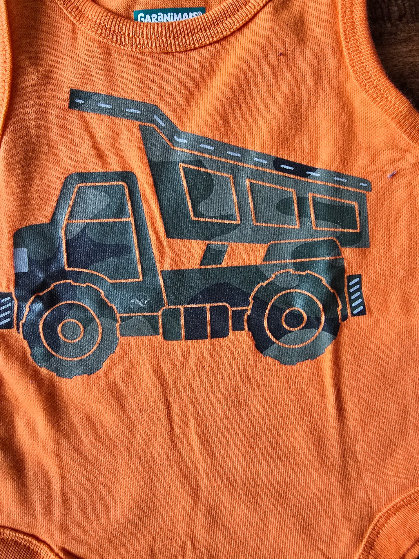 Garanimals Dump Truck Tank Onesie-0/3M