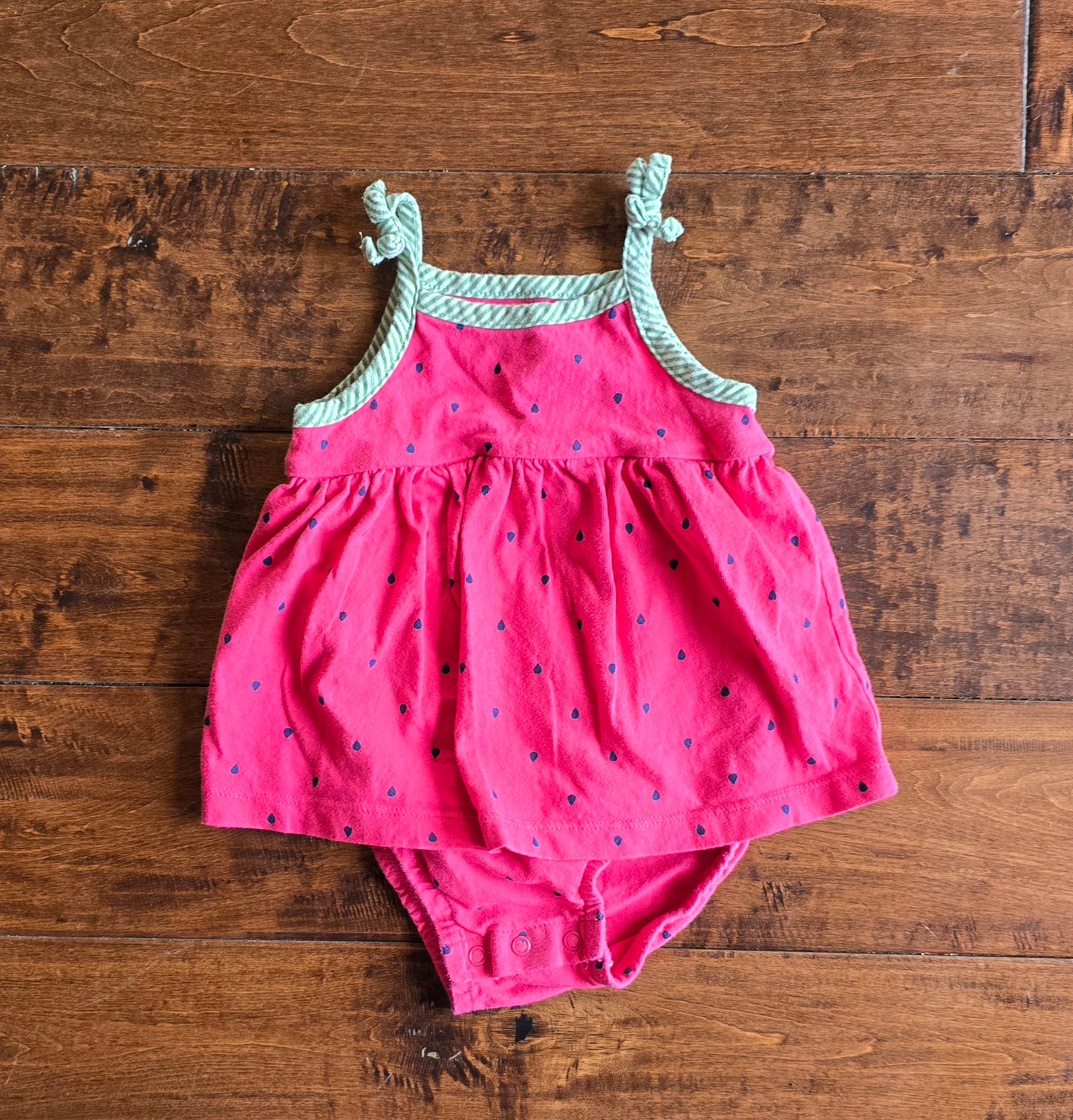 Carter's Watermelon Onesie Dress-12M