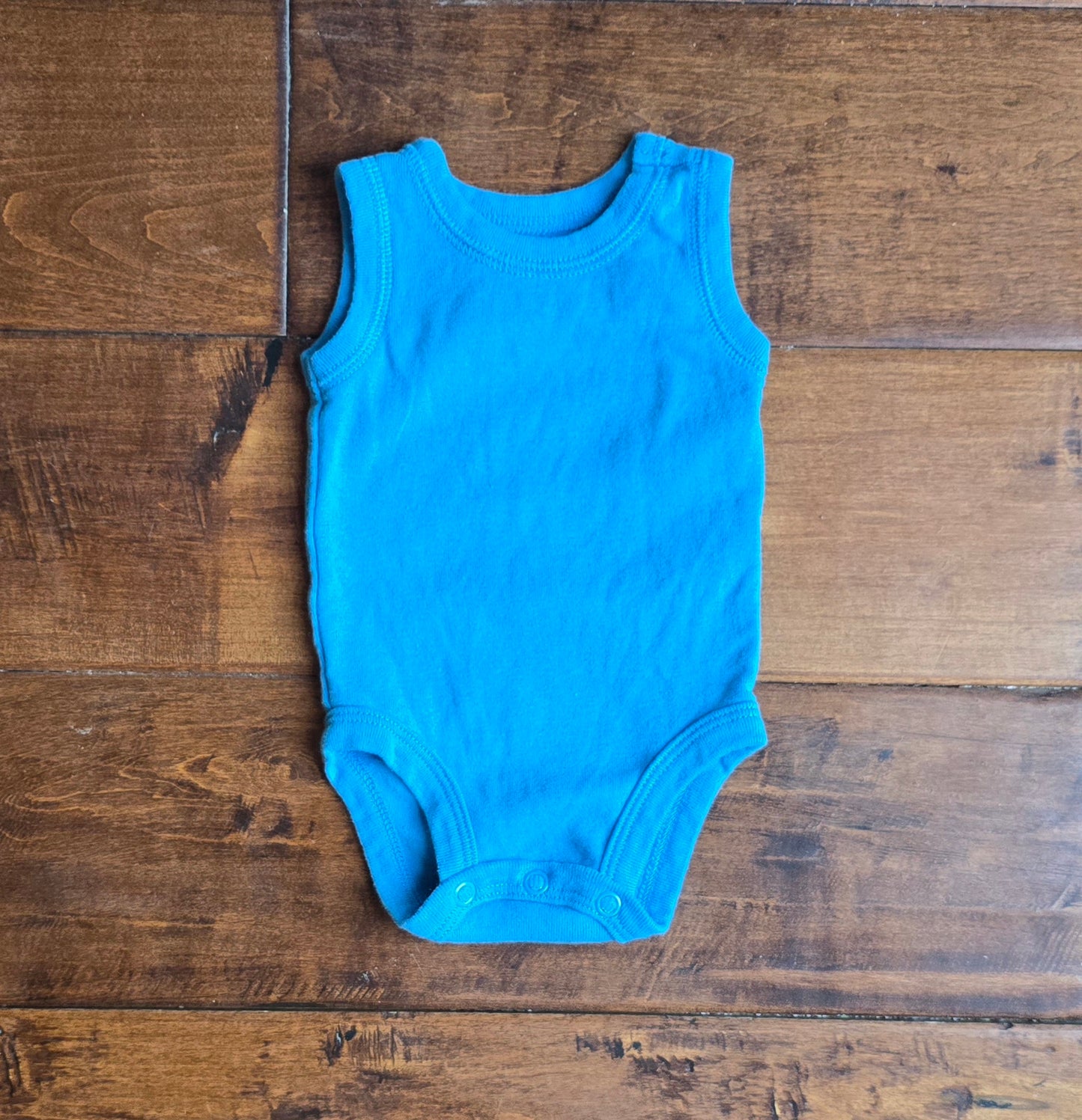 Carter's Blue Tank Onesie-NB