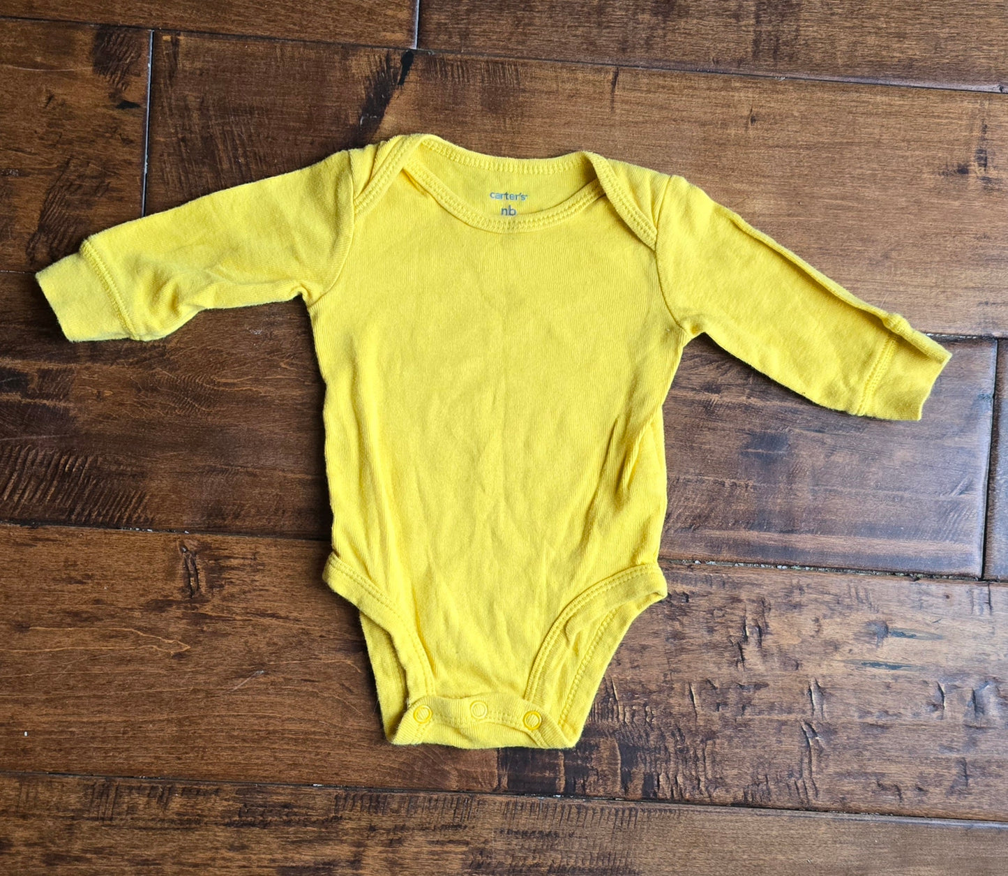 Carter's Yellow Onesie-NB