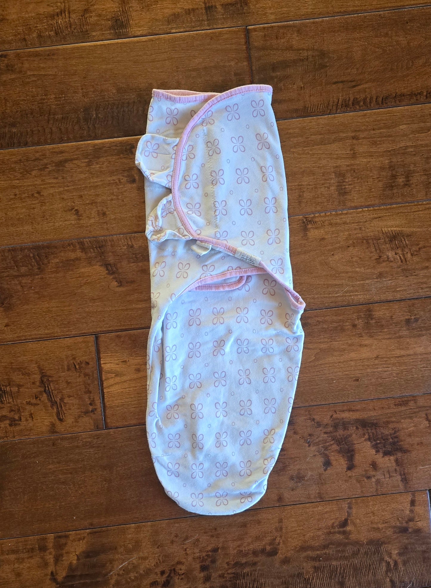 KeaBabies Pink Flower Swaddle Wrap-0/3M