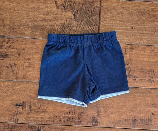 Garanimals Navy Blue Pull On Shorts-0/3M