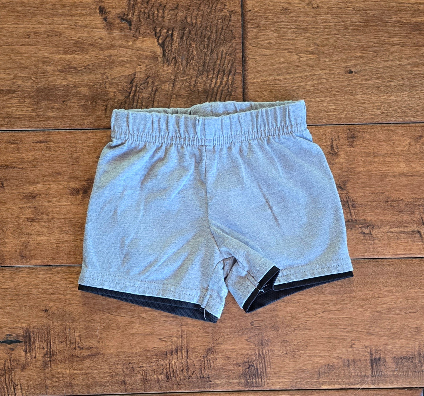 Garanimals Light Gray Pull On Shorts-0/3M