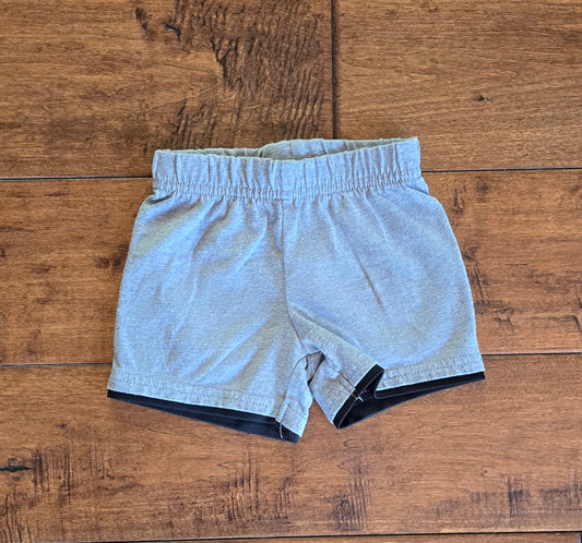 Garanimals Light Gray Pull On Shorts-0/3M