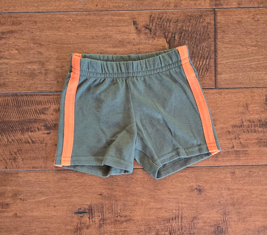 Garanimals Forest Green Pull On Shorts-0/3M