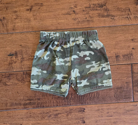Garanimals Green Camo Pull On Shorts-0/3M